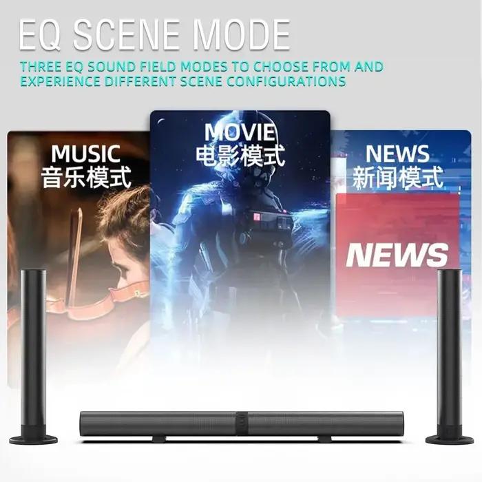 120W BS-56 TV haut-parleurs Bluetooth connexions AUX/BT/OPT barres de son avec système sonore Home cinéma détachable 2 en 1 barre de son FM