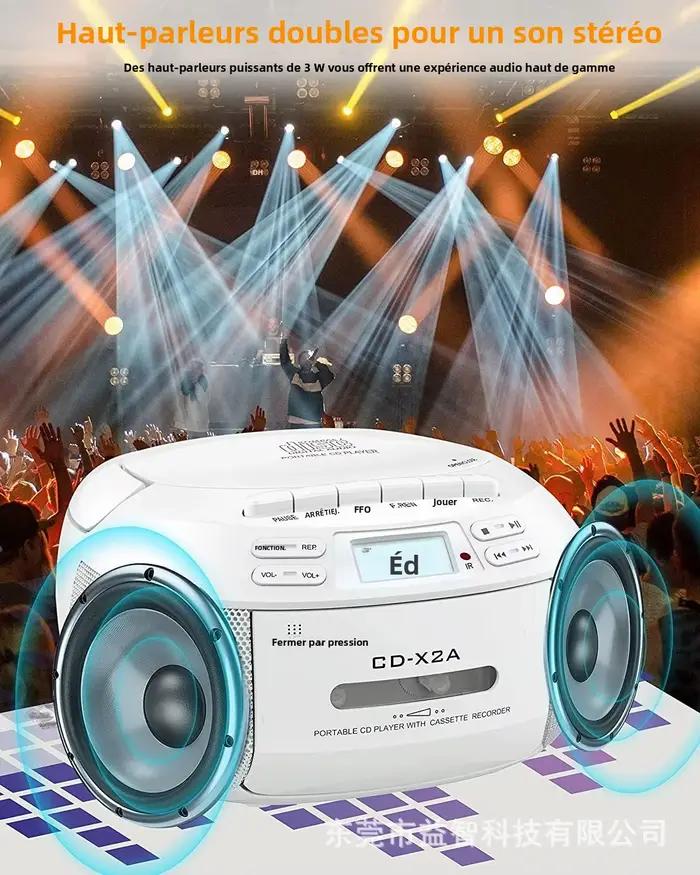 Lecteur CD Boombox avec télécommande
