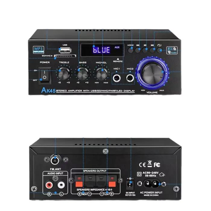 HiFi amplificateur Audio numérique Bluetooth MP3 canal 2.0