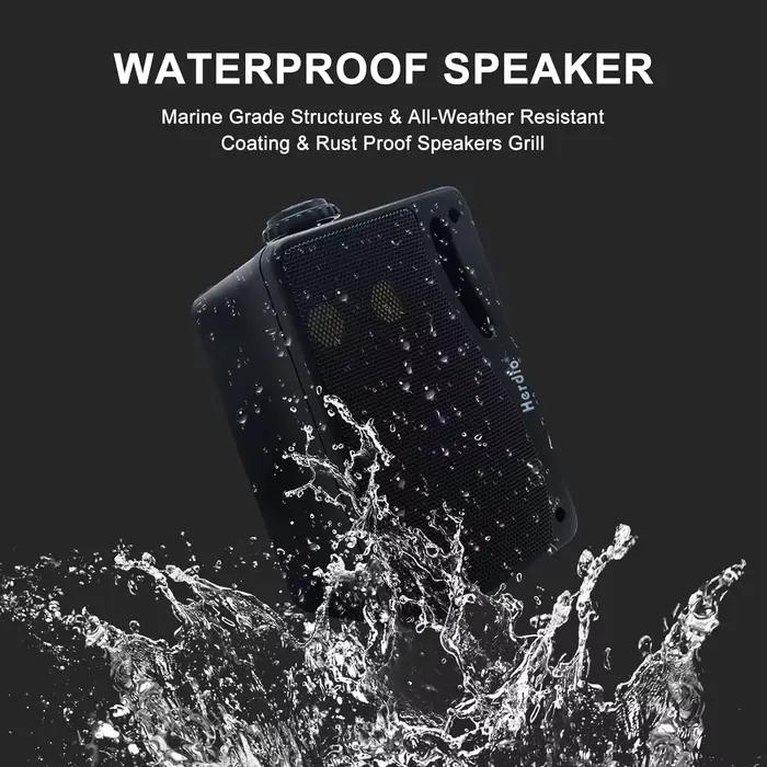 Herdio Enceintes Bluetooth d'extérieur 3