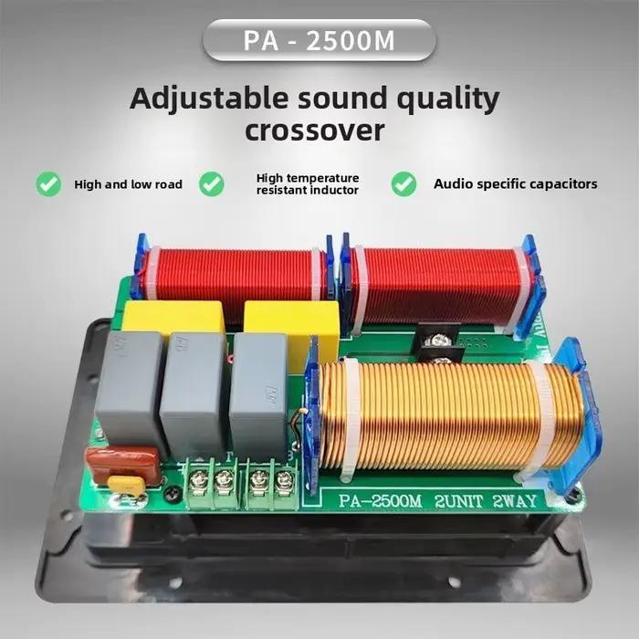 Crossover audio haute puissance 800W série SRX avec commutateur Omkron pour système de haut-parleurs