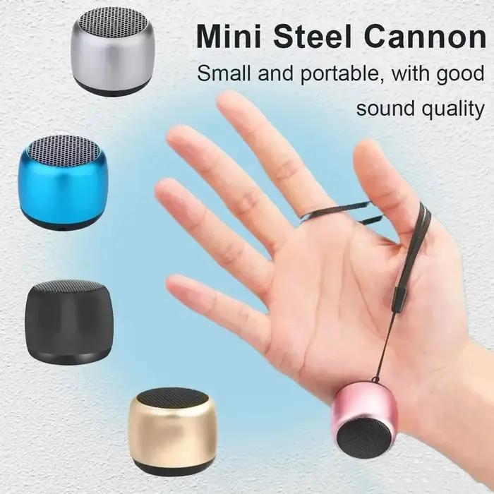 Haut-parleur Bluetooth Portable Mini 3 Canaux 2.1 Surround 3D Audio Metal Bleu Or Rose Rouge Silver Noir Occasions Spéciales Musique Écoute Mobile
