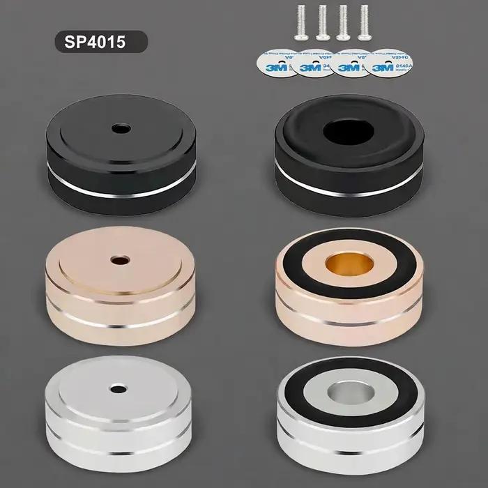 Pieds en alliage d'aluminium Preffair pour support anti-vibration et isolation acoustique haute performance pour amplificateurs et haut-parleurs occasions spéciales