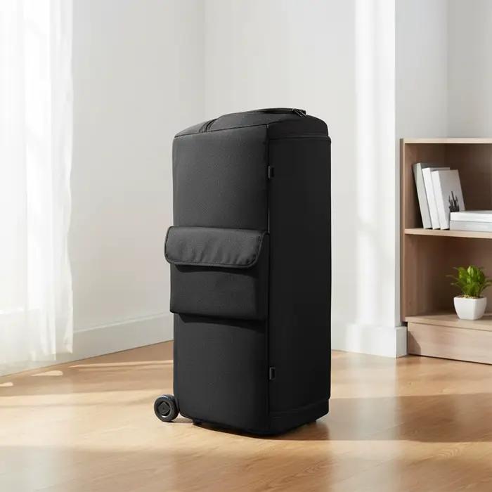 Housse de protection rembourrée en nylon et cuir pour haut-parleur JBL Partybox 520 310 320 710 720 avec compartiments accessoires et fermeture éclair rechargeable