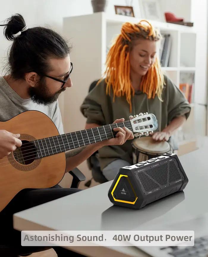 Haut-parleur Bluetooth MLOVE P3 Extérieur Puissant avec Connexion Double pour Musique de Haute Qualité Occasions Extérieures et Intérieures