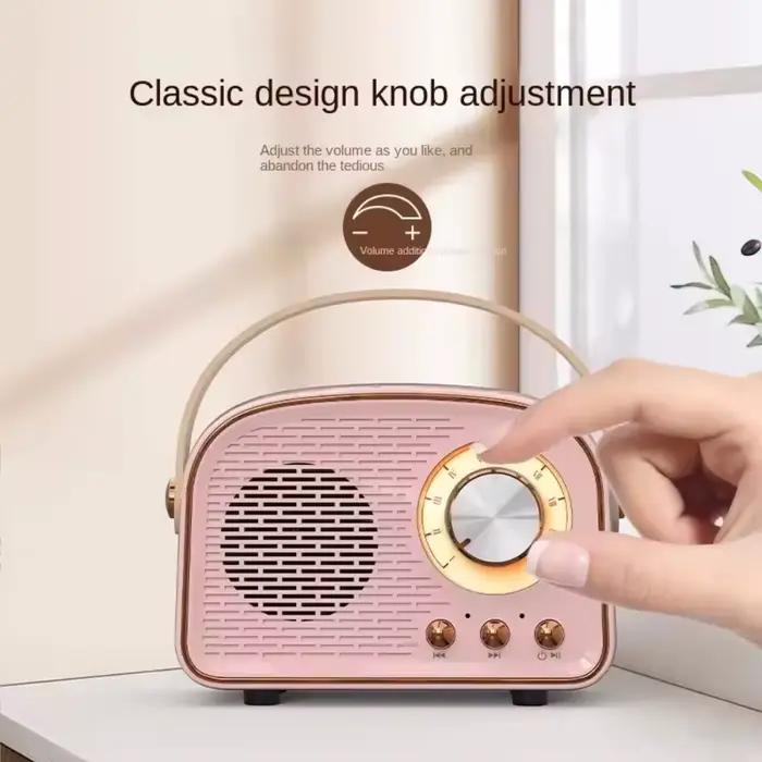 Mini haut-parleur Bluetooth rétro