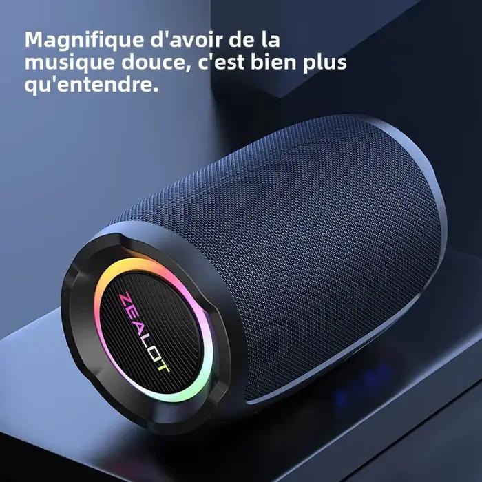 Zealot-S49 10W Haut-parleur Bluetooth portable Son stéréo IPX7 étanche sans fil