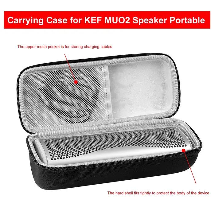 Sac de transport pour haut-parleur KEF MUO2, sac de rangement de protection avec poignée, étui de transport rigide pour KEF MUO2
