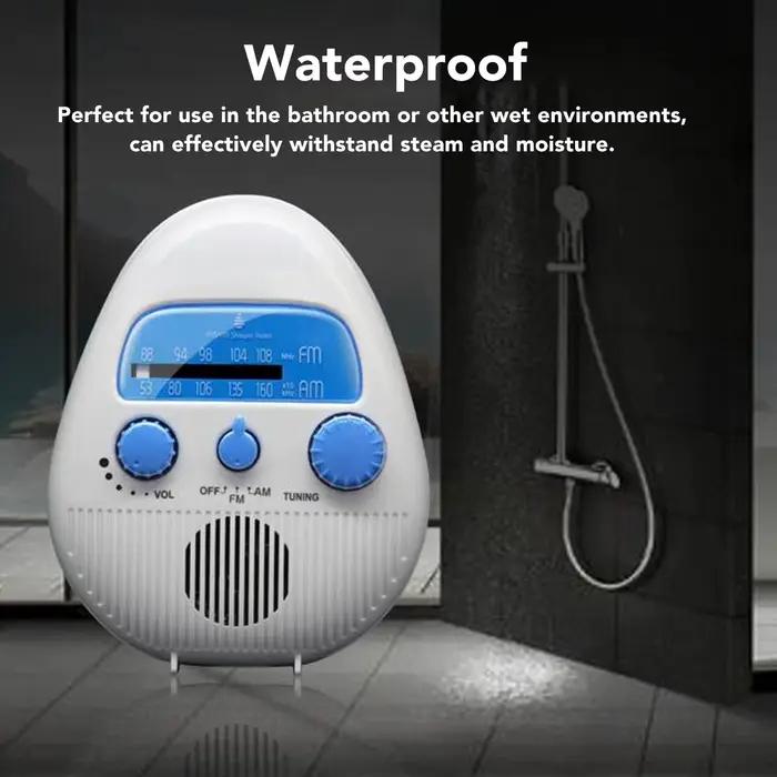 Radio de douche ABS étanche AM/FM