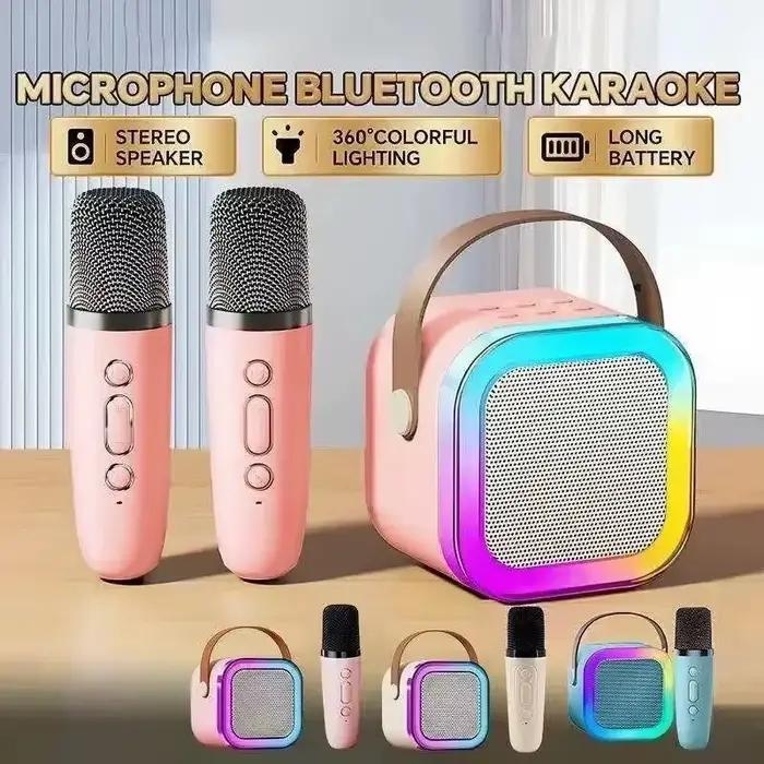 Nouveau haut-parleur portatif de Machine de karaoké de Bluetooth K12 avec 1-2 microphones sans fil
