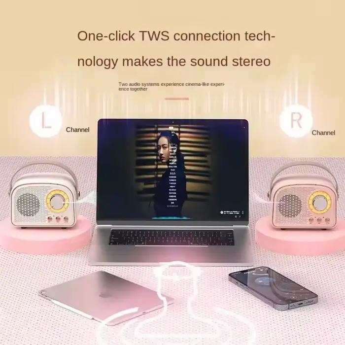 Haut-parleur Portable Bluetooth rétro