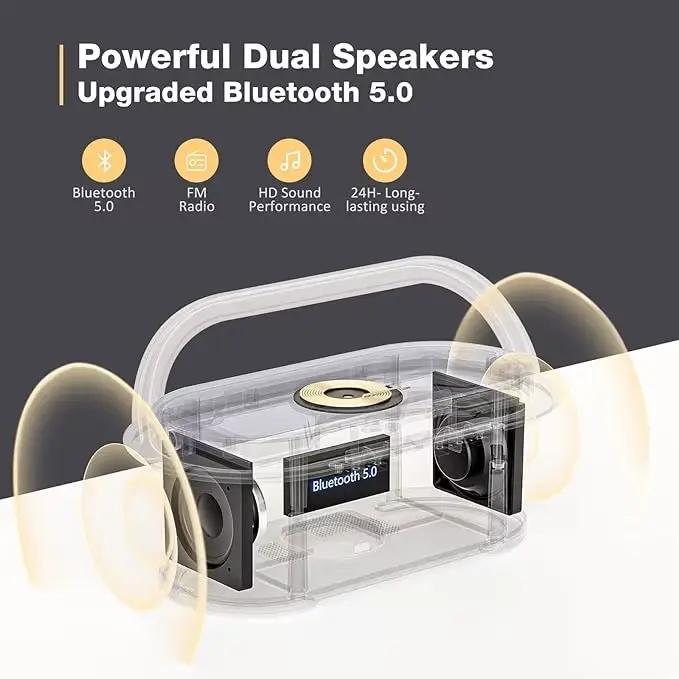 Haut-parleur Bluetooth 2500 mAh avec chargeur sans fil