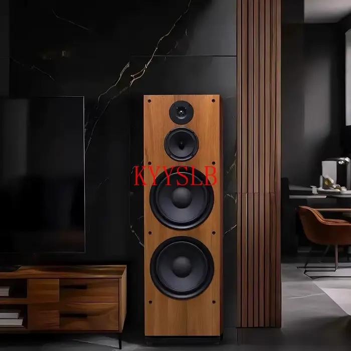 Haut-parleur passif domestique KYYSLB audiophile haute puissance pour bibliothèque trois voies haute fidélité sur pied pour usage à la maison