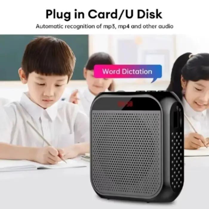 XIKCU amplificateur vocal Portable mégaphone Mini haut-parleur Audio avec Microphone