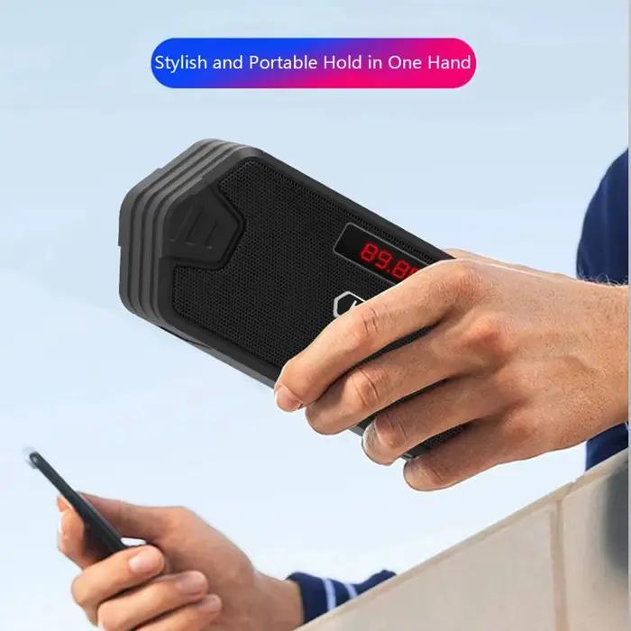 Récepteur Radio FM extérieur Portable Aux sans fil Bluetooth haut-parleur caisson de basses boîte de son de musique