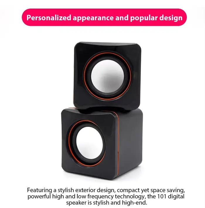 Petit haut-parleur d'ordinateur de bureau 2.0 pour ordinateur portable