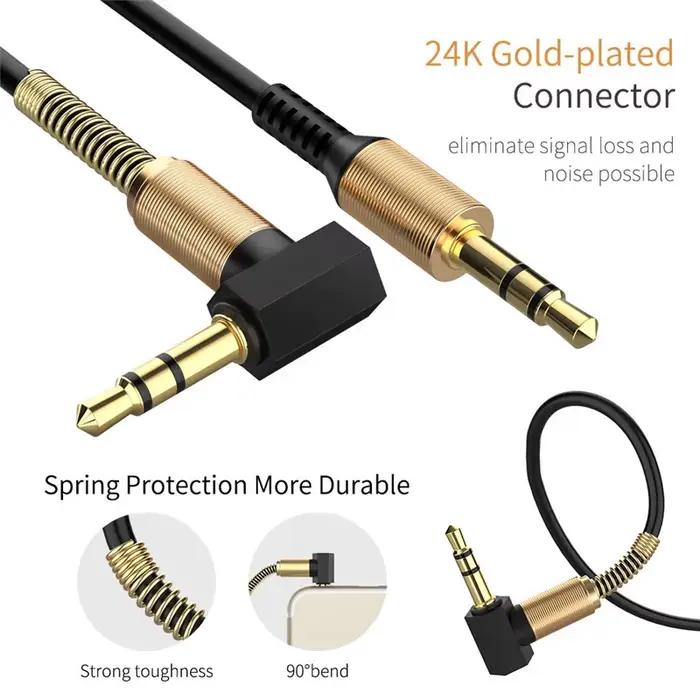 Câble Audio Jack 3.5mm Jack 3.5mm mâle à mâle câble Audio Aux pour Samsung voiture casque haut-parleur fil ligne Aux cordon haut-parleur