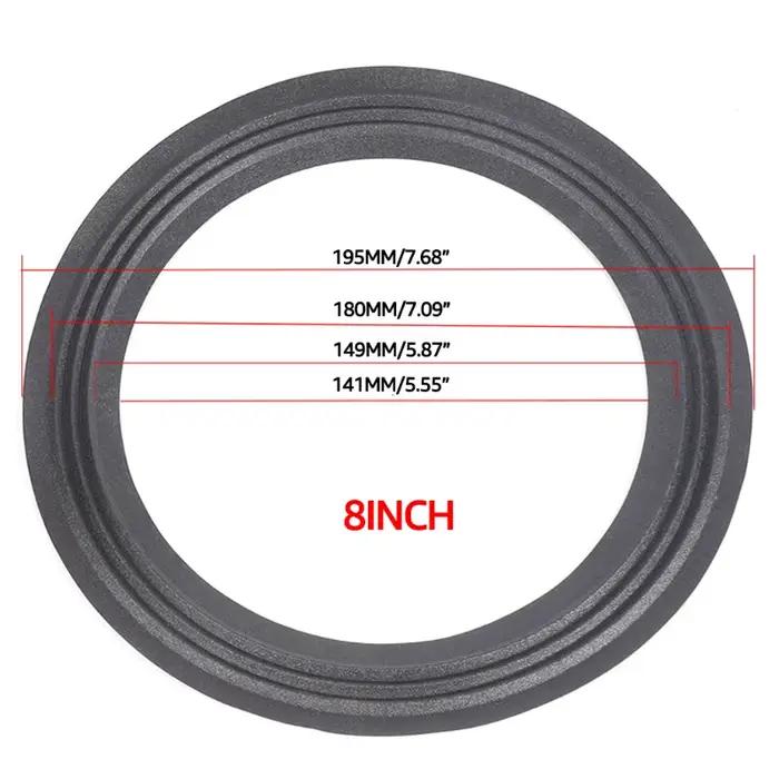 Kit de réparation d'anneaux de bordure pour haut-parleurs en mousse tissu haute qualité pour usage domestique et professionnel avec couleurs argent, blanc, bleu, rouge, noir, vert