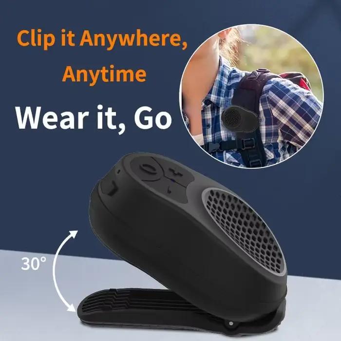 GITFOS – haut-parleur Bluetooth 5.3 à clipser magnétique