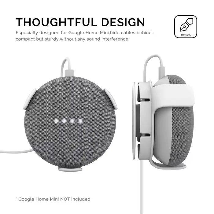 Support mural de rangement pour Google Home Mini élégant et pratique pour accrocher et décorer la maison