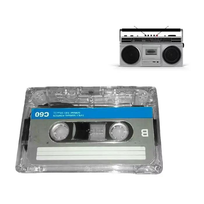 Cassette audio magnétique vierge de 60 minutes pour enregistrement de musique et de voix