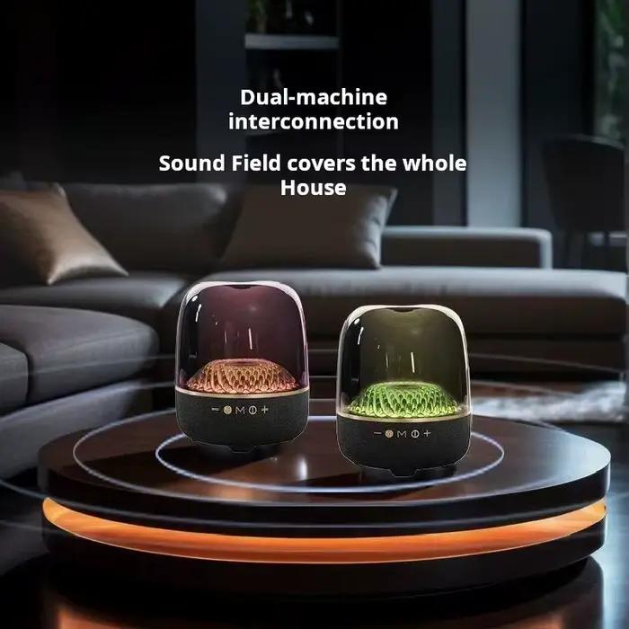 4ème 120W haute puissance basse boîte à musique 9D Surround son colonne plein écran Transparent Caixa De Som Bluetooth