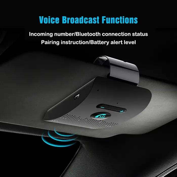 Kit mains libres Bluetooth 5.0 pour voiture