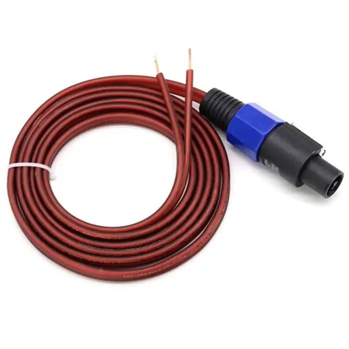 Câbles Speakon en gris foncé pour haut-parleurs DJ, amplificateurs, subwoofers et systèmes de sonorisation de scène pour une qualité sonore supérieure