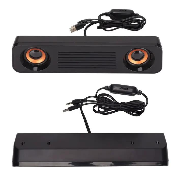 Haut-parleur filaire caisson de basses stéréo USB pour expérience sonore haute résolution et design élégant à la maison occasions spéciales