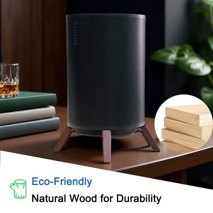Support de bureau en bois véritable