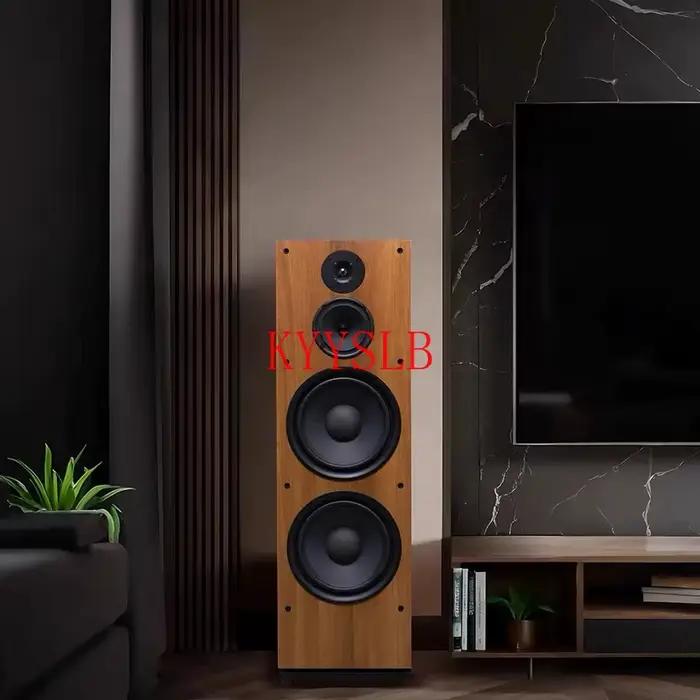 Haut-parleur passif domestique KYYSLB audiophile haute puissance pour bibliothèque trois voies haute fidélité sur pied pour usage à la maison