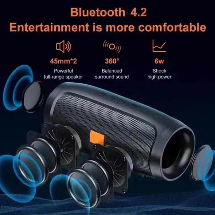 J007 caisson de basses haut-parleurs Bluetooth extérieur stéréo Surround haut-parleur étanche sans fil boîte de son Support FM Radio TF carte