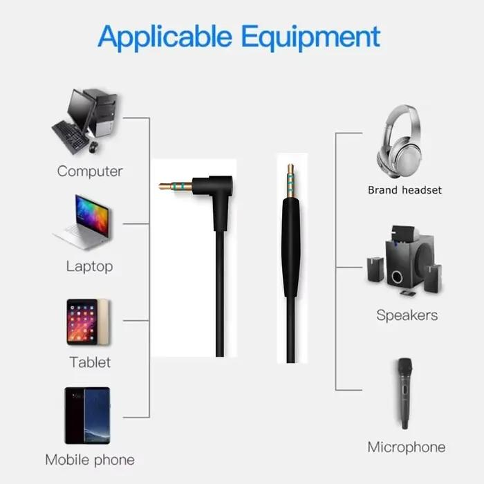 Câble audio pour Bose, 2.5mm à 3.5mm