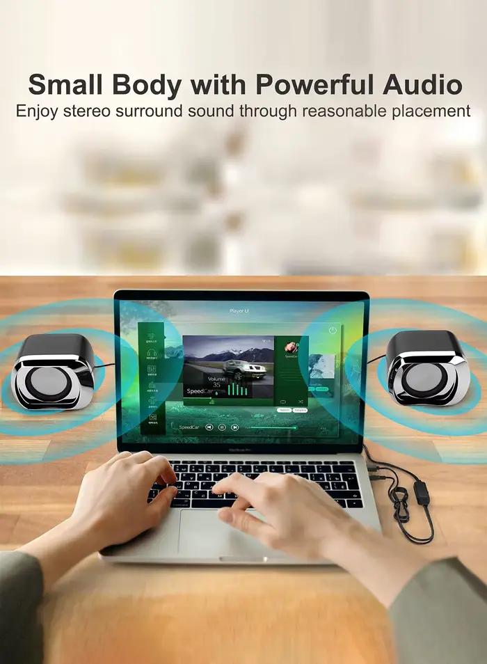 Enceinte compacte et délicate pour ordinateur portable