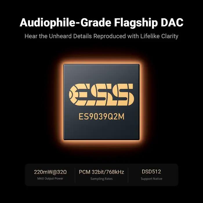 Amplificateur DAC portable Fosi Audio DS3 HIFI pour casque
