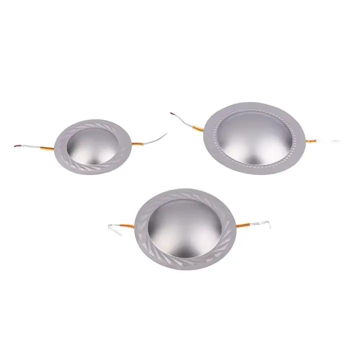 Membrane de tweeter en film de titane disponible en bobines vocales de 34,4, 44,4, 51,5, 72,2, 74,5 mm pour la réparation de haut-parleurs audio DIY