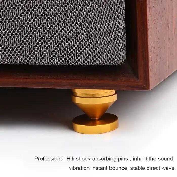 ERUMPENT 4 pièces support de haut-parleur HiFi pieds coussinet de pied broches absorbant les chocs de haute qualité