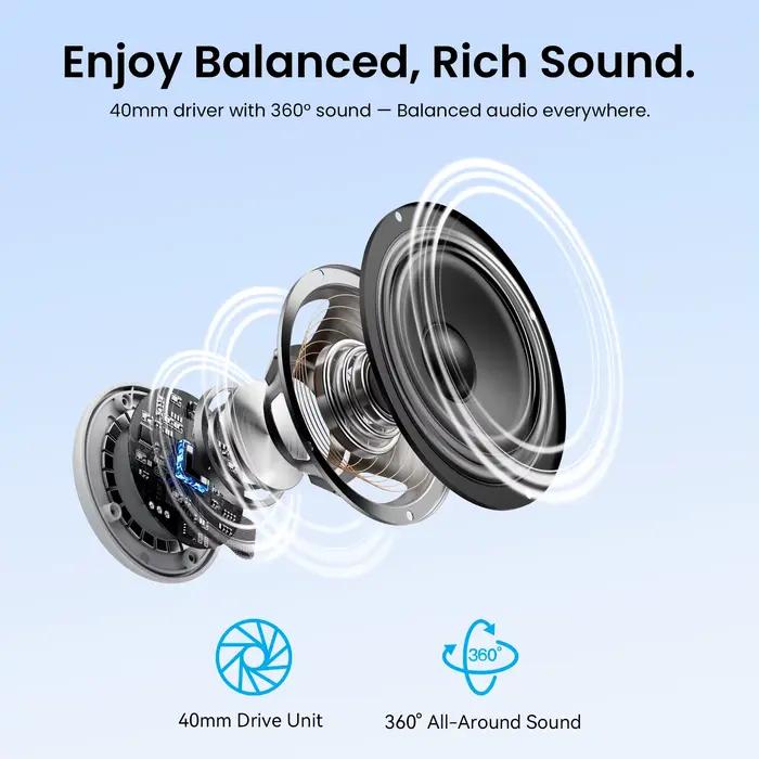 Vention – haut-parleur Bluetooth magnétique portable, étanche IPX6, mini haut-parleur de douche, basses améliorées, support de haut-parleur extérieur stéréo TWS
