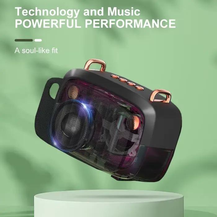 Haut-parleur Bluetooth rétro : basses puissantes