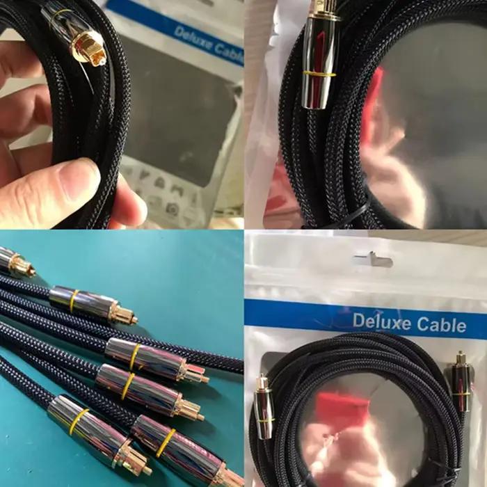 Câble audio optique, cordon à fibre optique SPDIF