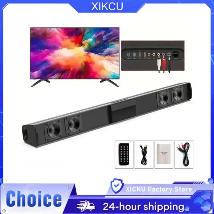 Barre de Son Bluetooth 5.3 XIKCU Pour Maison Cinéma Son Surround 3D Élégante Haute Qualité Audio Occasions Spéciales