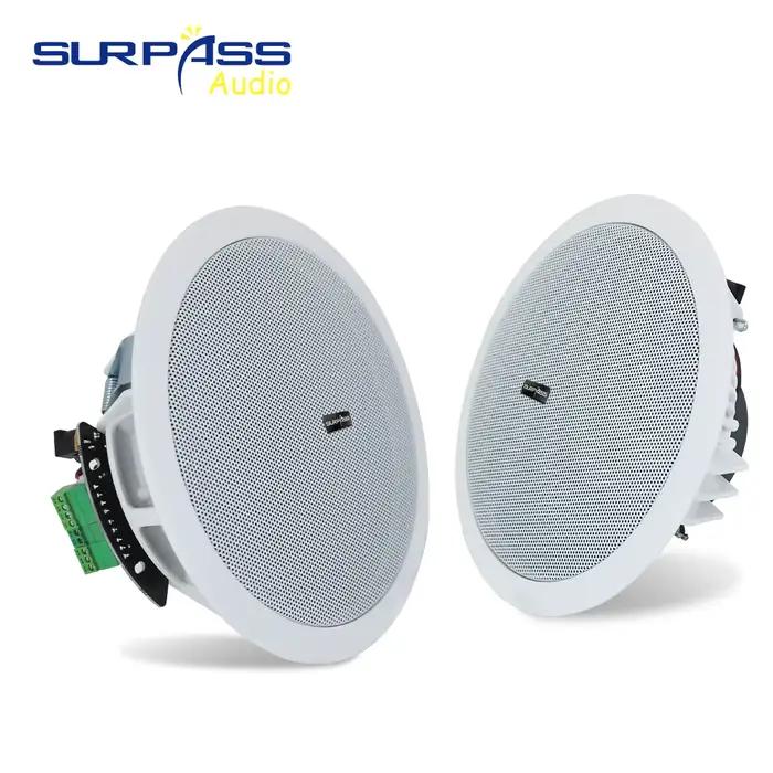 Haut-parleur de plafond numérique intégré de classe D Bluetooth 6 pouces 4 canaux HiFi stéréo pour chambre cuisine ambiance musicale