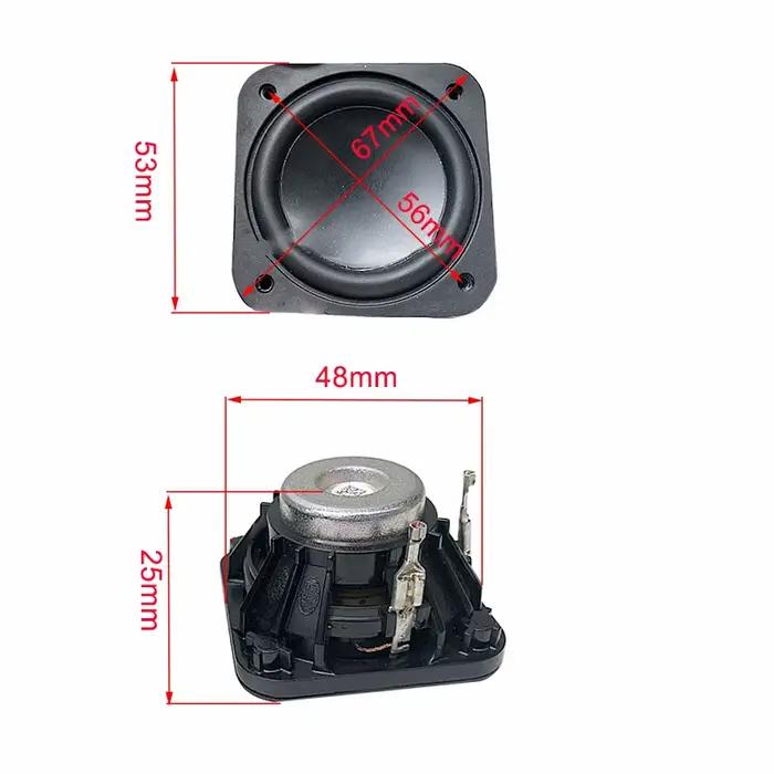 2 pouces haut-parleur gamme complète 4Ohm 10W 53mm Mini