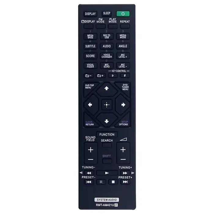La télécommande RMT-AM421U est compatible avec Sony Audio MHC-V43D MHC-V73D MHS-V72D MHC-V83D MHC-M40D MHC-M60D MHC-M80D