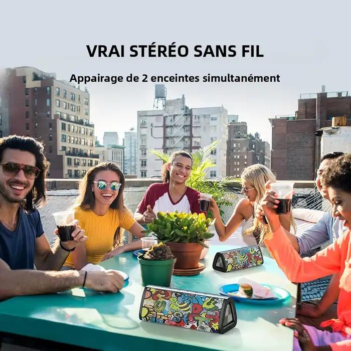 Haut-parleur Bluetooth 360 A10 + Portable