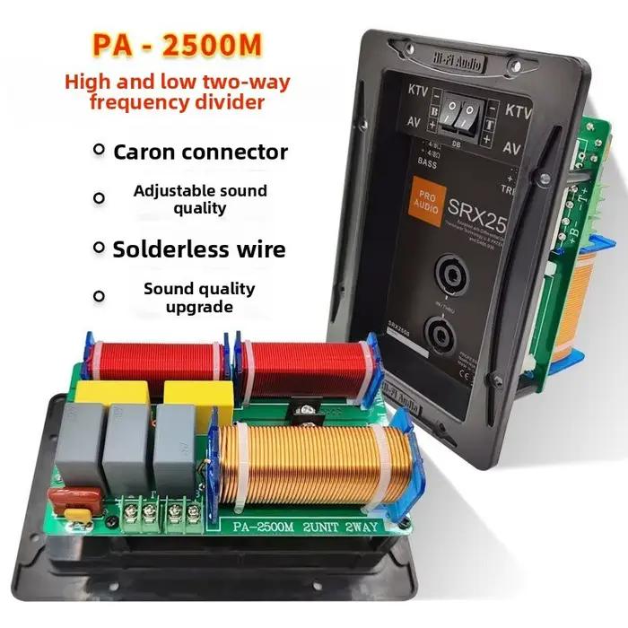 Crossover audio haute puissance 800W série SRX avec commutateur Omkron pour système de haut-parleurs