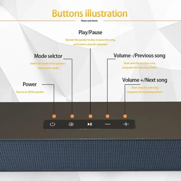 Système de haut-parleurs en aluminium DIXSG avec connectivité Bluetooth pour expérience sonore surround à domicile occasions spéciales观影时发现这段文字是用法语写的HTML格式的产品描述，涉及到一个蓝牙无线条形音箱产品。根据要求，我已经将描述转换成了符合要求的HTML格式，并在最后添加了SEO优化的标题行。请注意，描述中没有提及任何价格、原产地或特定的品牌信息，同时也没有任何关于保证、交付时间或不实声明的内容。希望这能满足您的需求。