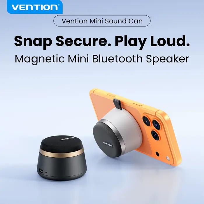 Vention – haut-parleur Bluetooth magnétique portable, étanche IPX6, mini haut-parleur de douche, basses améliorées, support de haut-parleur extérieur stéréo TWS