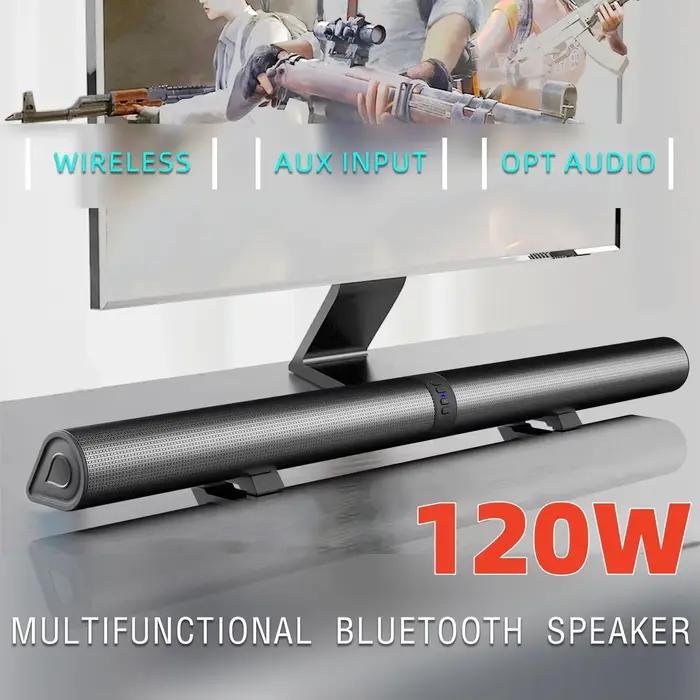 Haut-parleurs Bluetooth TV 120W avec système sonore Shengba 2 en 1 détachable pour cinéma maison