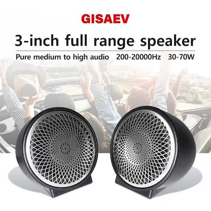 2 pièces Haut-parleur de milieu de gamme modifié pour voiture de haute qualité 3 pouces HIFI